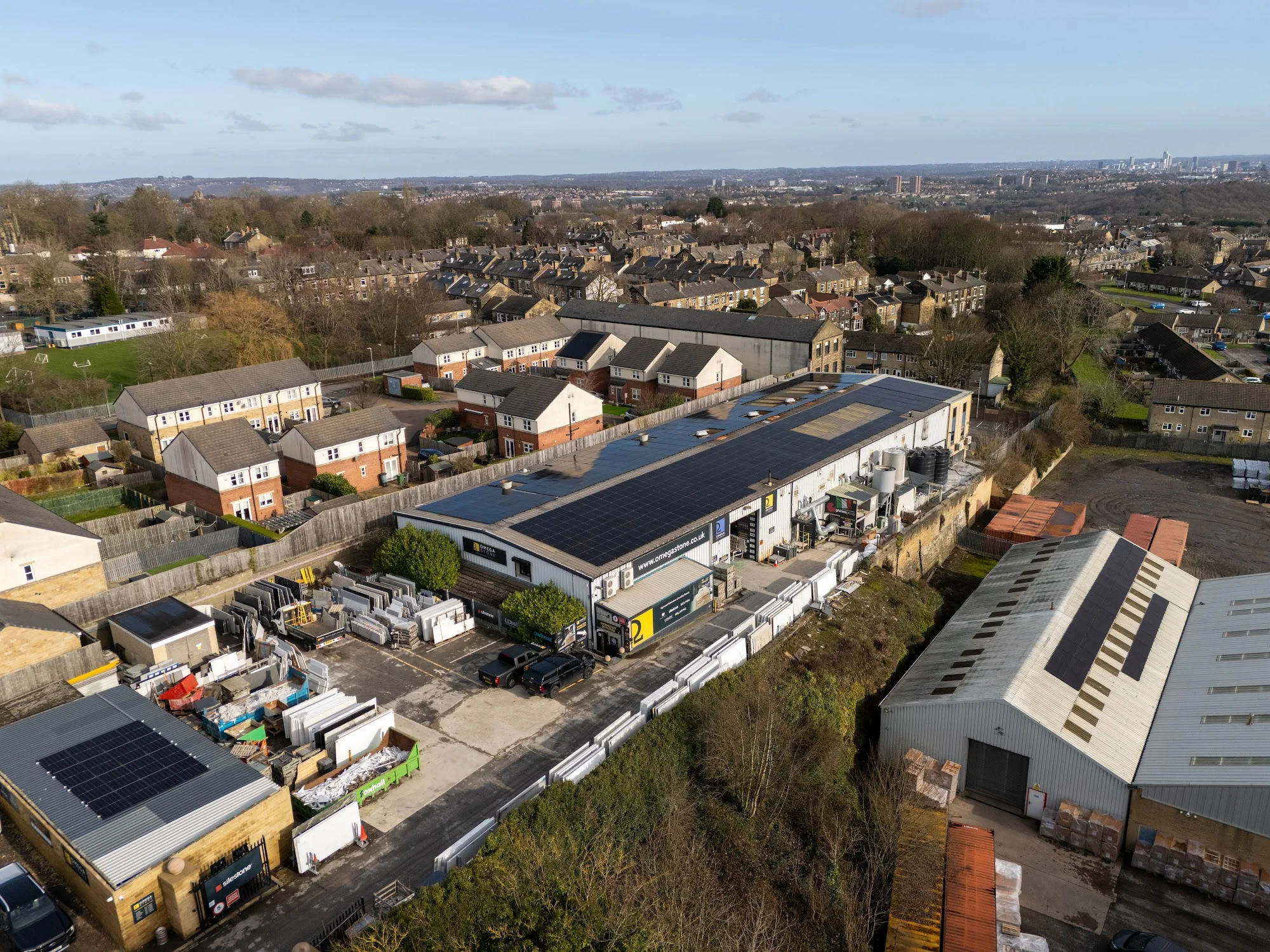 Architectural Production Plant Aerial View