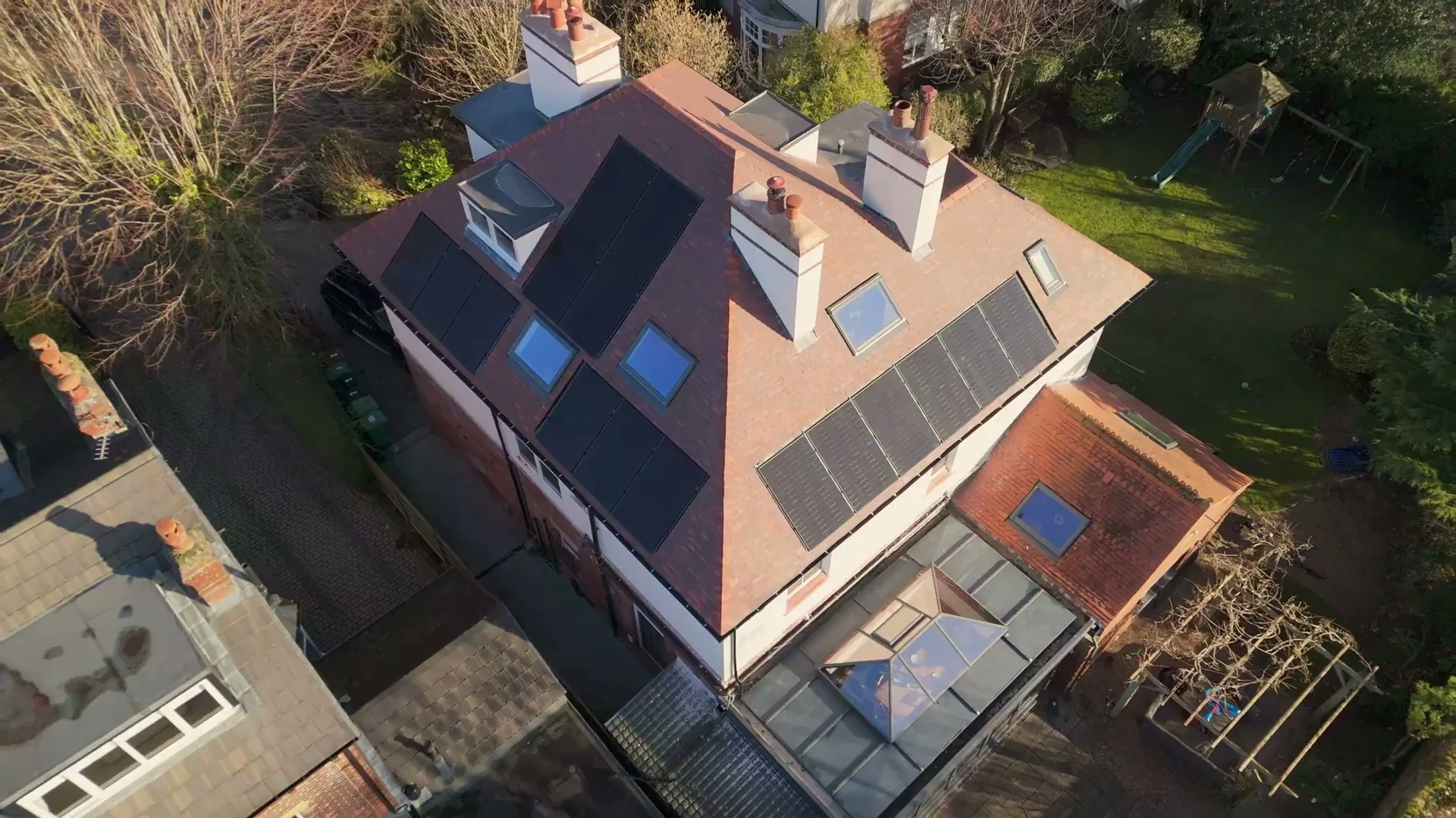 Luxury Country Estate Aerial View